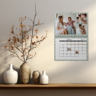 Calendrier photo mural double