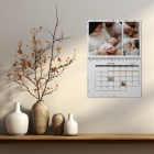 Calendrier photo mural double