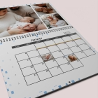 Calendrier photo mural double