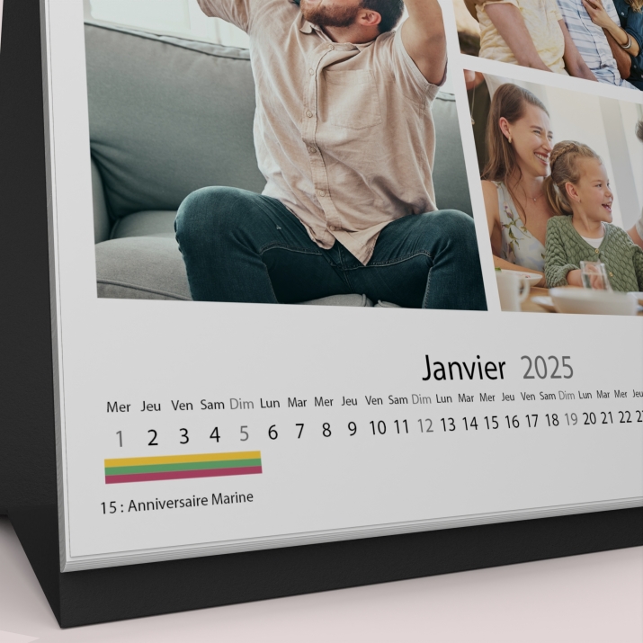 Calendrier LUXE CARRE de bureau