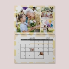 Calendrier photo mural double