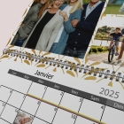 Calendrier photo mural double