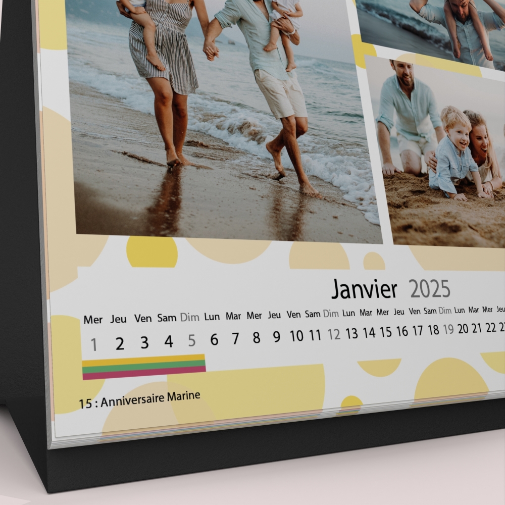 Calendrier LUXE CARRE de bureau