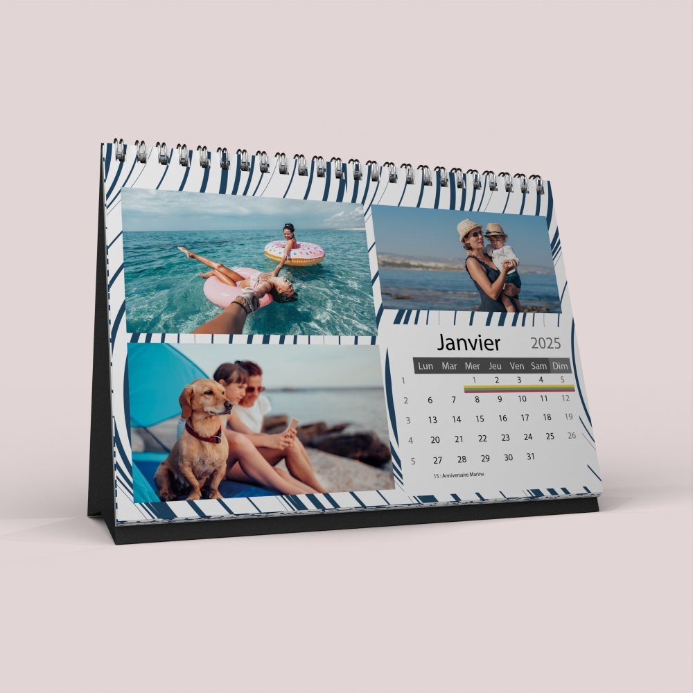 Calendrier LUXE PANO de bureau