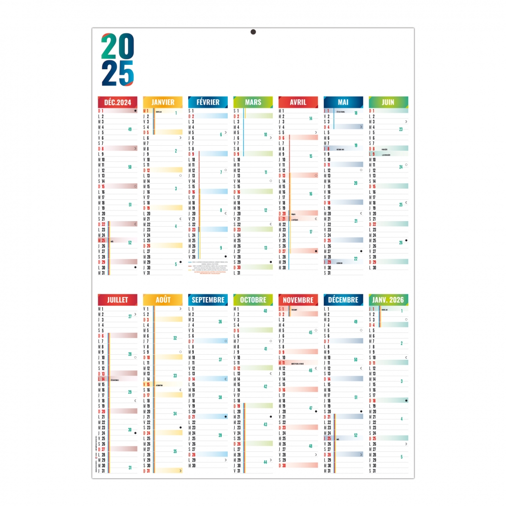 Calendrier effaçable