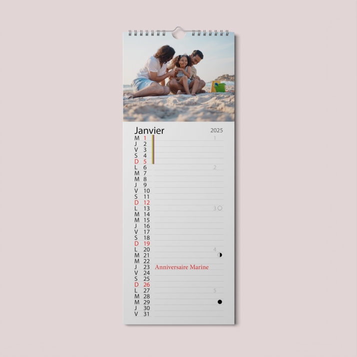 Calendrier photo mural Cuisine