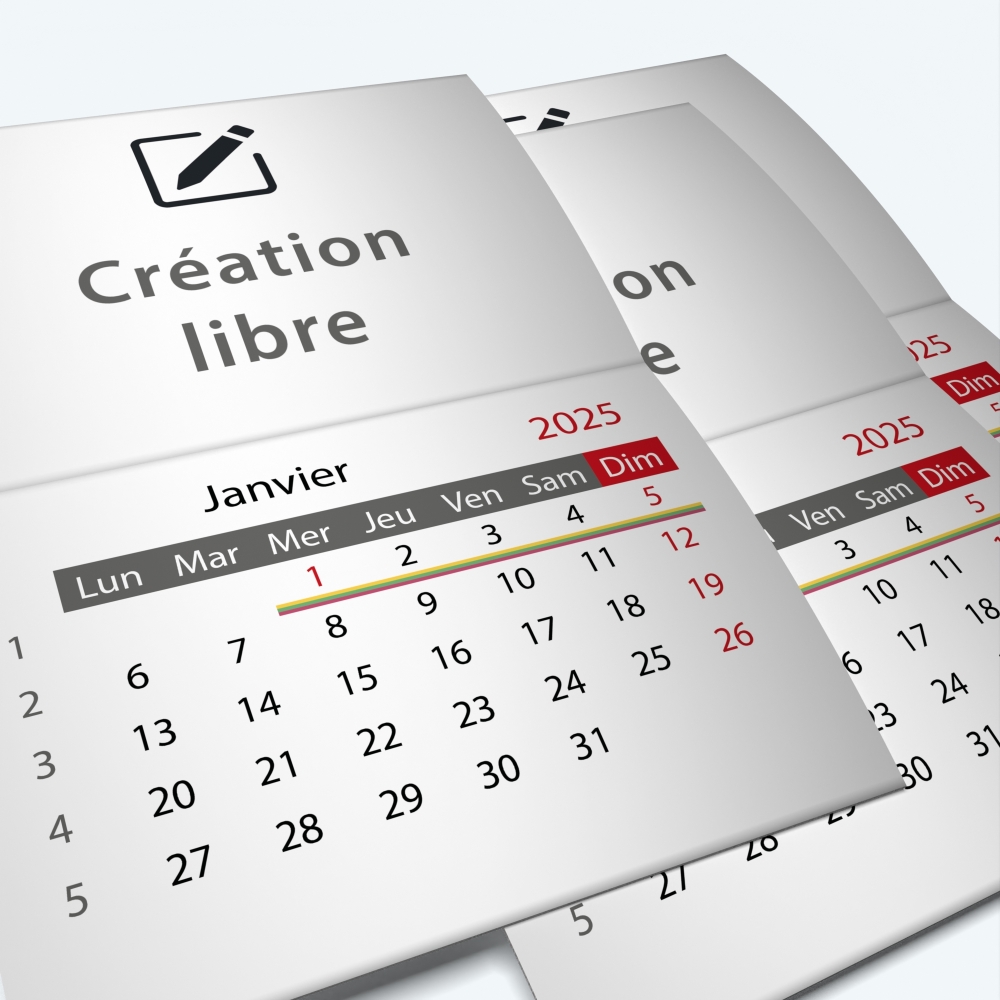 Calendrier agrafé Classic - Minimum de commande : 25 exemplaires