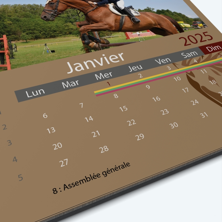 Calendrier photo Classic - Grille calendaire personnalisable