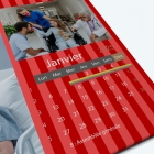 Calendrier photo "PANO" - Grille calendaire personnalisable