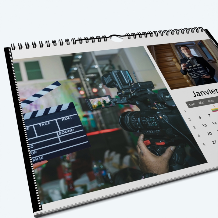 Calendrier photo "PANO" - Nombre de photos, logos et texte illimité