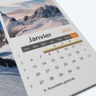 Calendrier photo "PANO" - Grille calendaire personnalisable