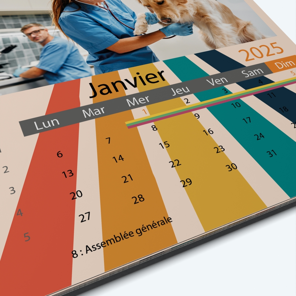 Calendrier photo Classic - Grille calendaire personnalisable