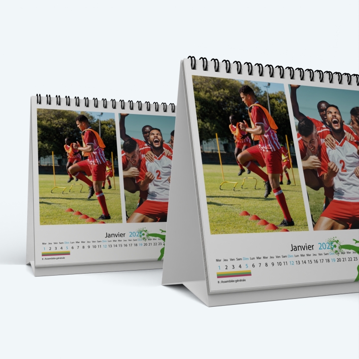 Calendrier de bureau CARRE - Minimum de commande : 25 exemplaires