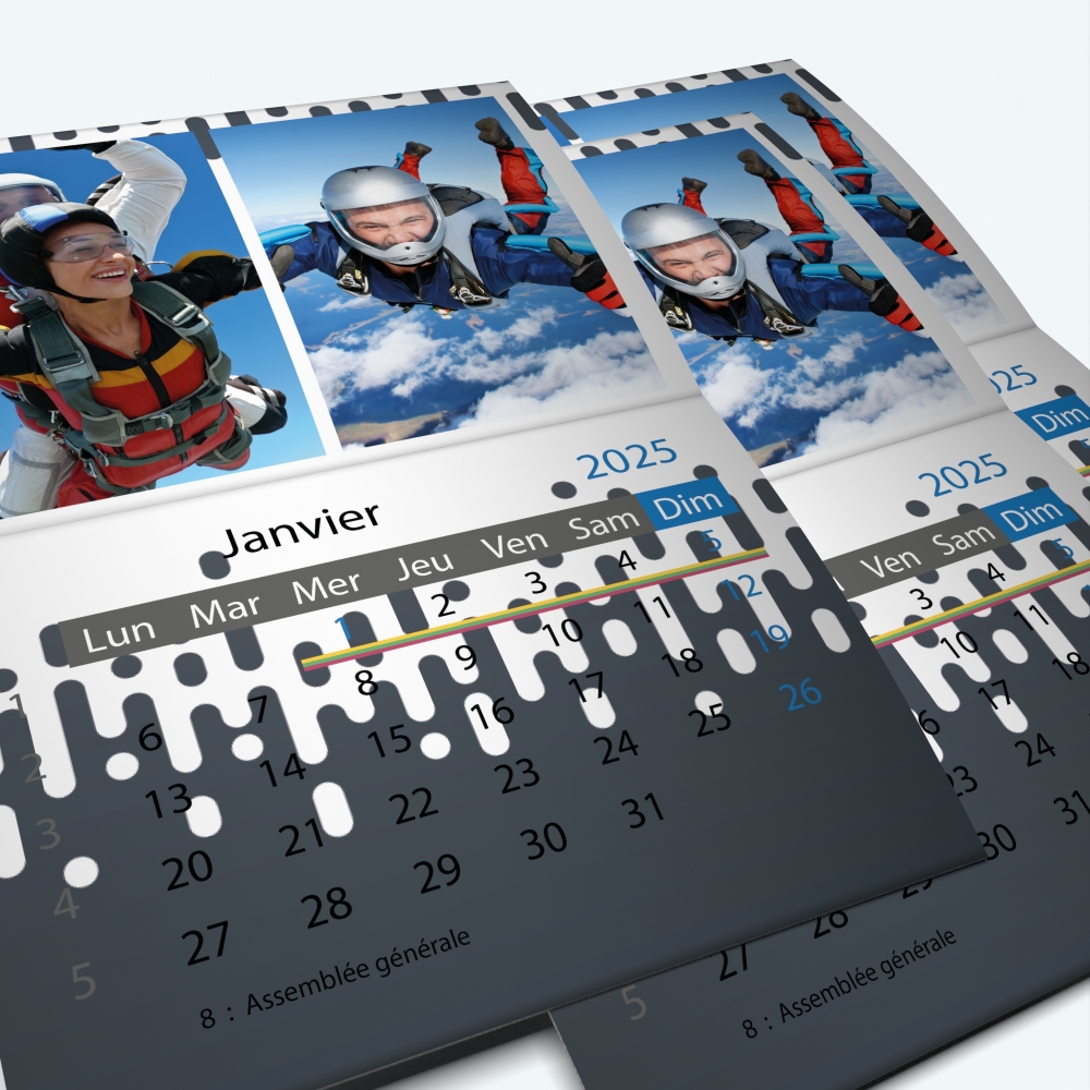 Calendrier agrafé Classic - Minimum de commande : 25 exemplaires