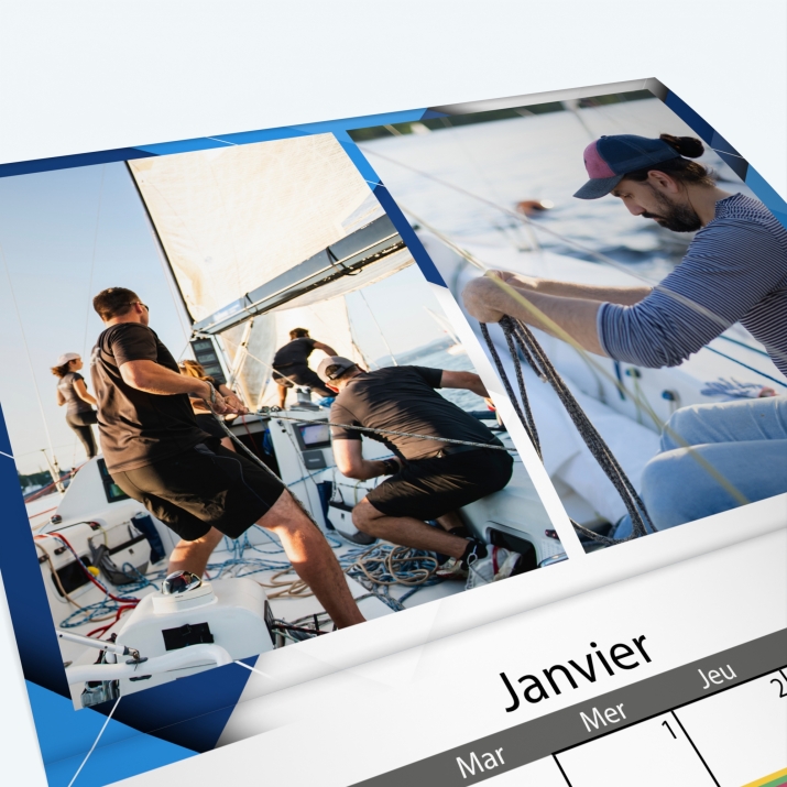 Calendrier agrafé Photo Date