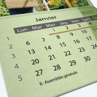 Calendrier agrafé Classic - Grille calendaire personnalisable