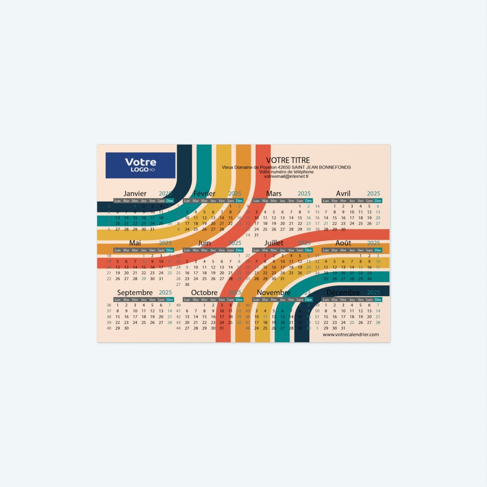 Calendrier Magnet mini (aimanté)