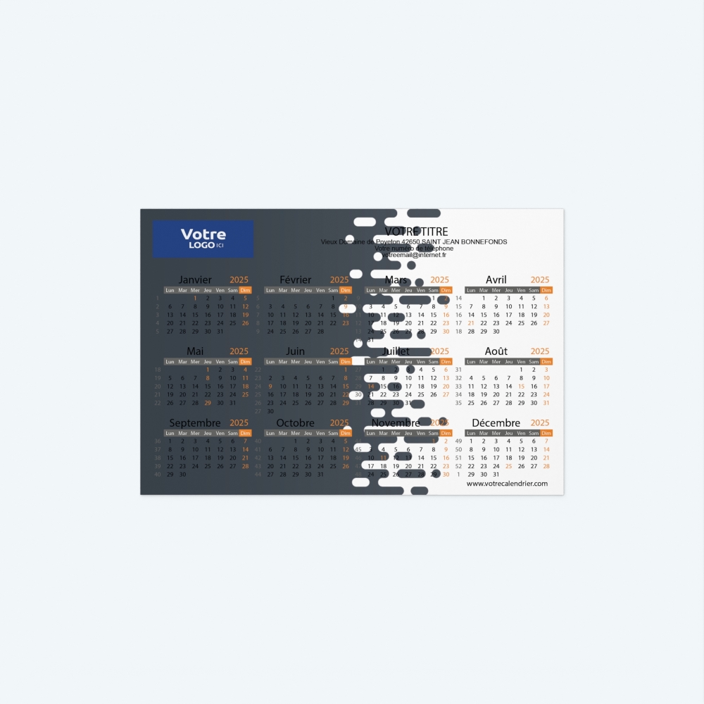 Calendrier Magnet mini (aimanté)