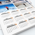 Calendrier photo une page XL - Grille calendaire personnalisable