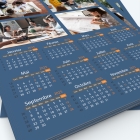 Calendrier photo une page - Grille calendaire personnalisable