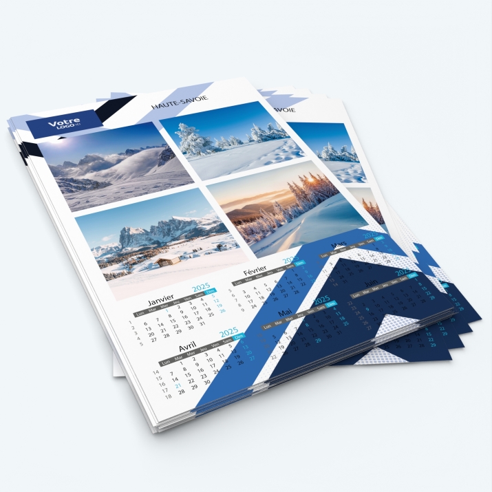 Calendrier photo deux pages XL - Minimum de commande : 25 exemplaires