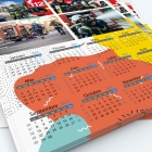 Calendrier photo une page XL - Nombre de photos, logos et texte illimité