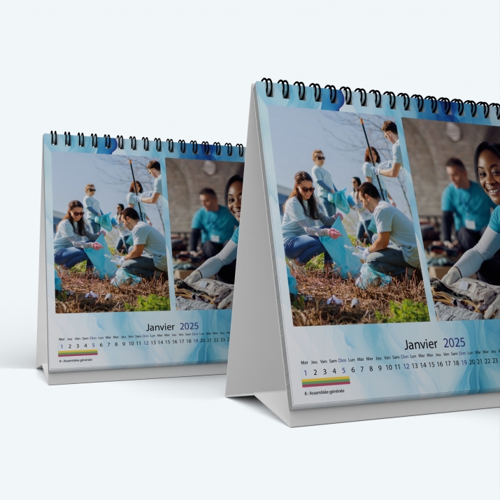 Calendrier de bureau CARRE - Minimum de commande : 25 exemplaires