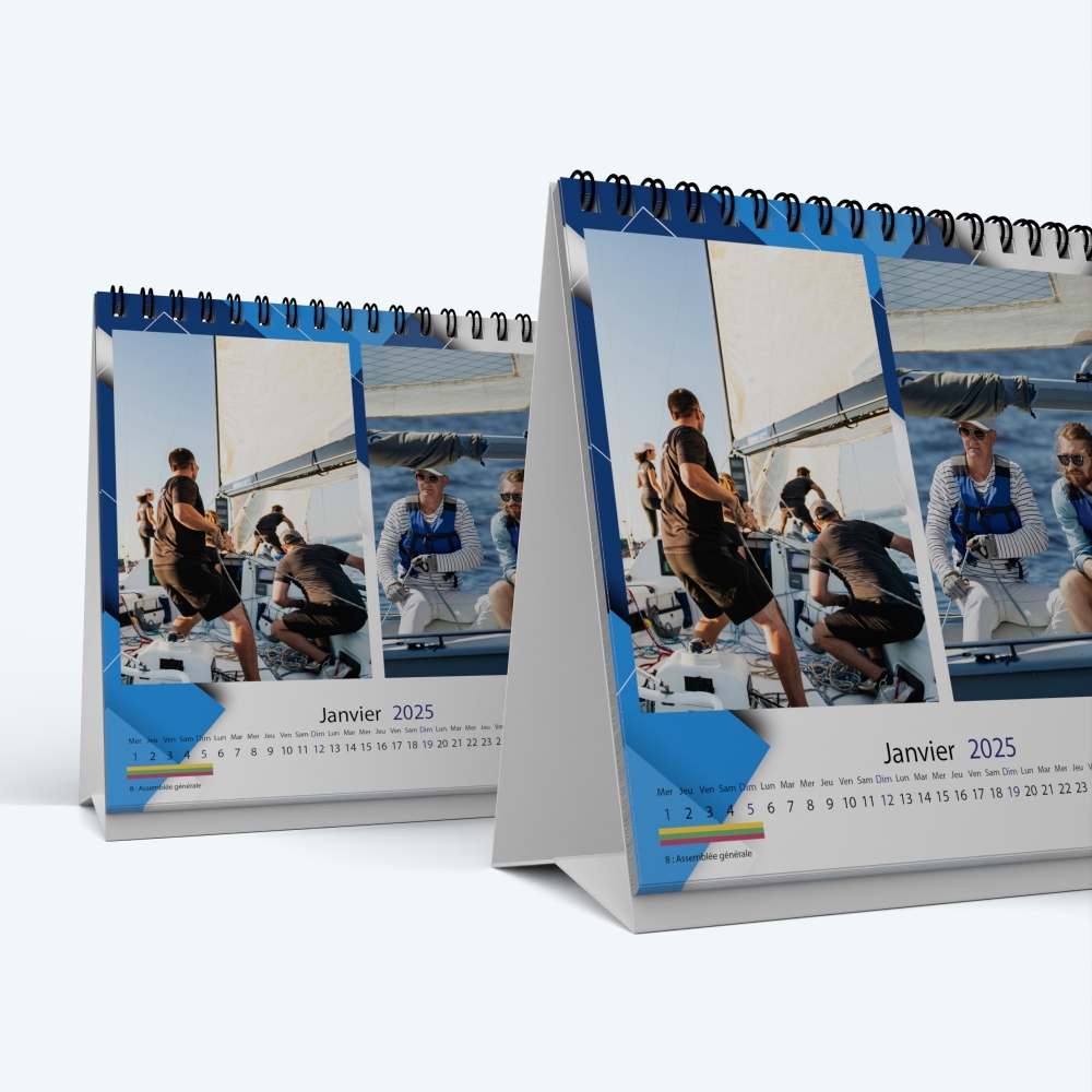 Calendrier de bureau CARRE - Minimum de commande : 25 exemplaires