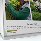 Calendrier de bureau CARRE - Grille calendaire personnalisable