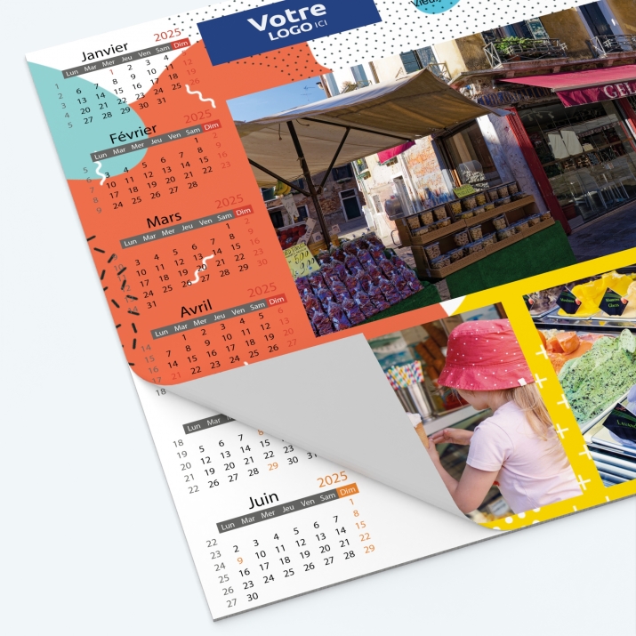 Calendrier sous main - Minimum de commande : 25 exemplaires