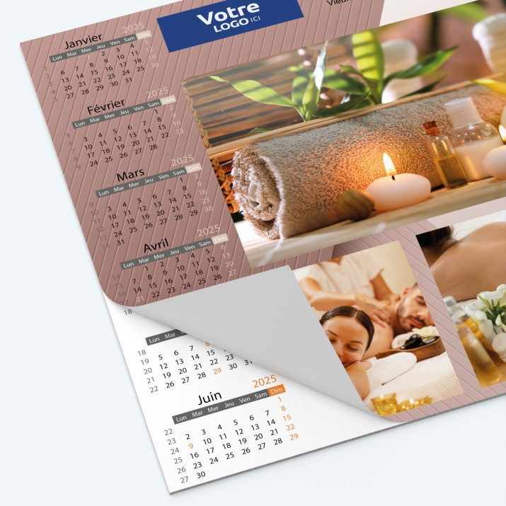 Calendrier sous main - Minimum de commande : 25 exemplaires