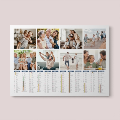 Calendrier photo tableau