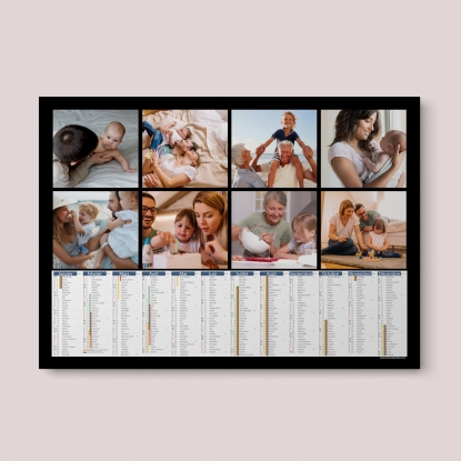 Calendrier photo tableau