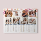 Calendrier photo tableau