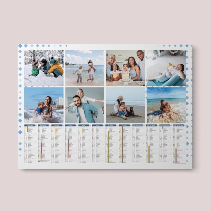 Calendrier photo tableau