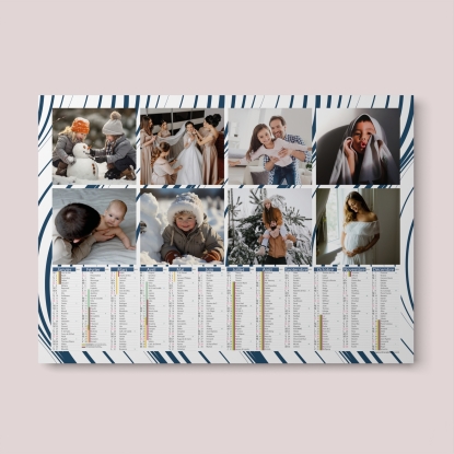 Calendrier photo tableau