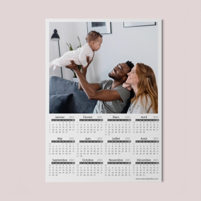 Calendrier format poster